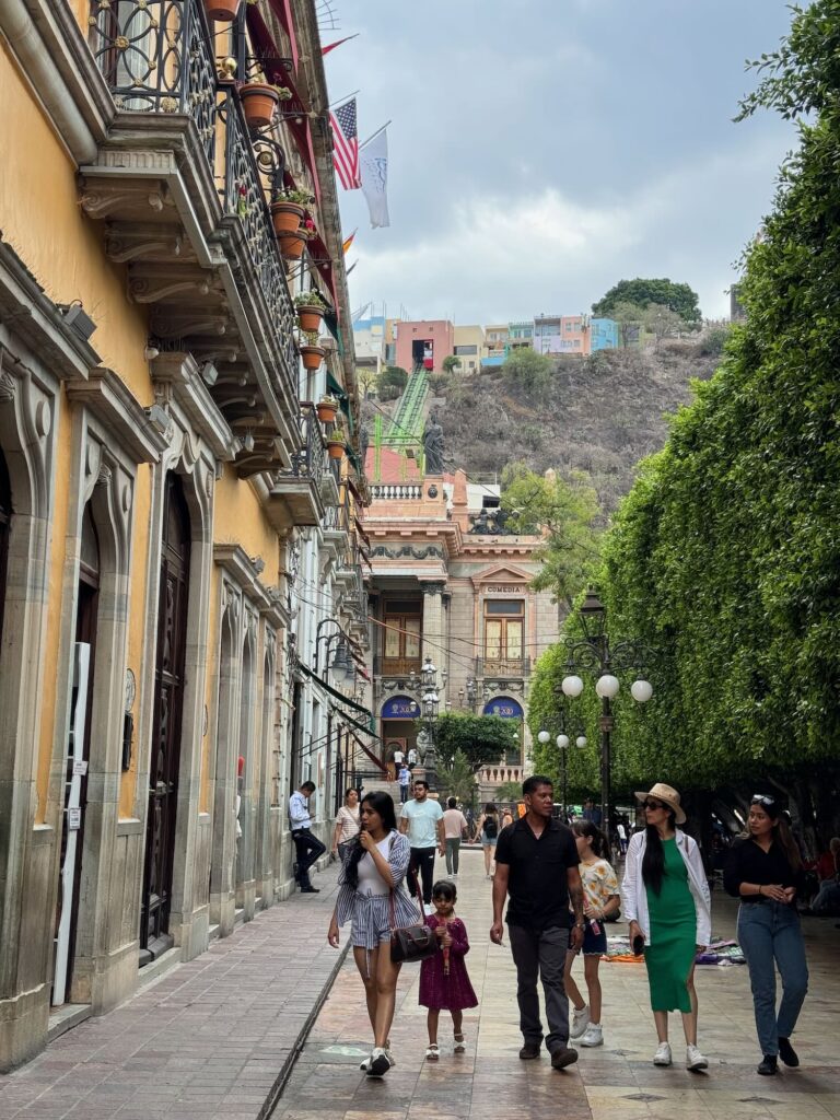 Tree shaded park - Guanajuato Mexico